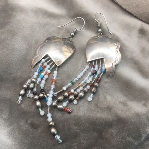 Unique sterling silver earrings